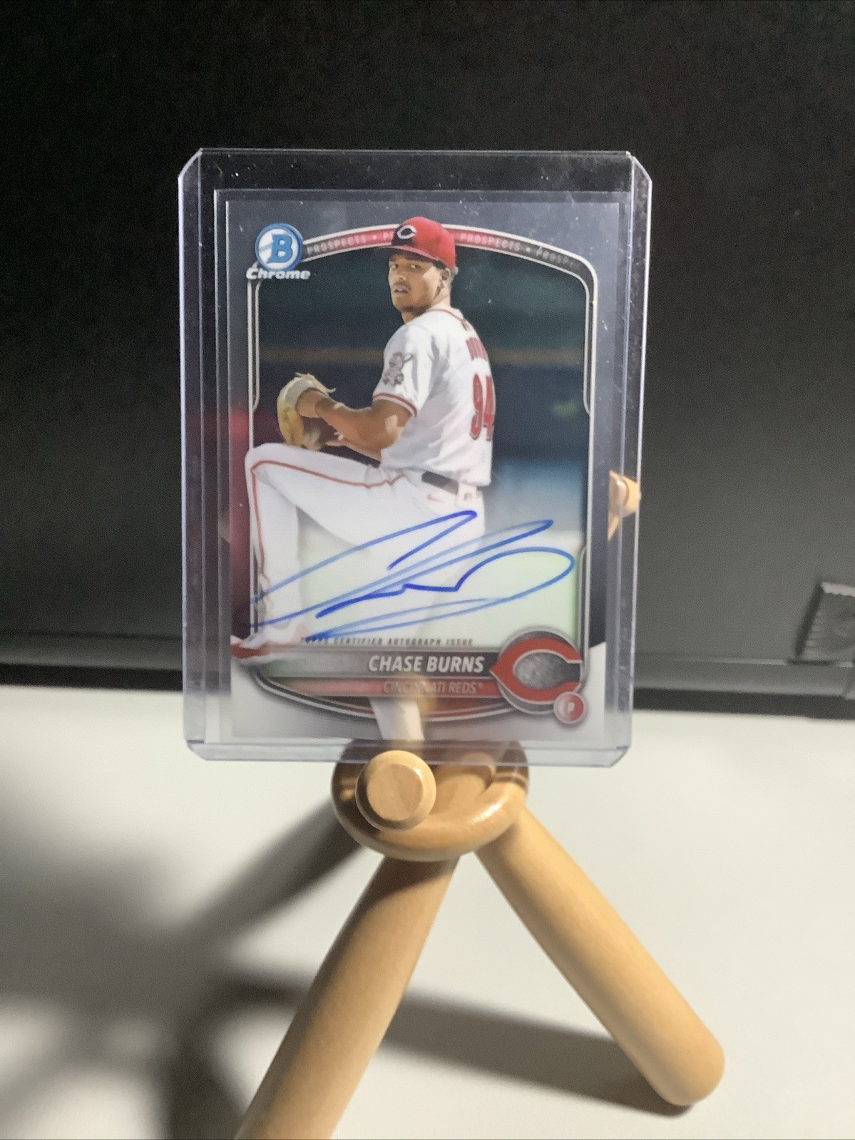 2025 Bowman - Chrome Prospect Autographs Chase Burns #CPA-CB (AU, RC)