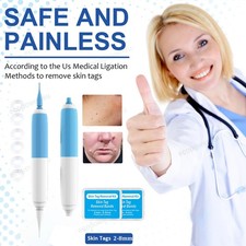 USA Painless Skin Tag Mole Wart Removal Kit, Auto SKIN TAG Bands Remover Pen Set