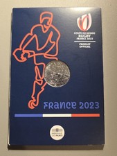 2023 France 10 Euro .333 Silver Rugby World Cup BU sealed in folder 