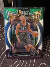 2024-25 Panini Select - Concourse Ron Holland II #74 Green White Purple Prizm...