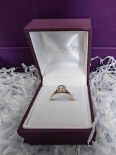 9CT Gold 1/4 CT Sparkly Diamond Cluster Ring