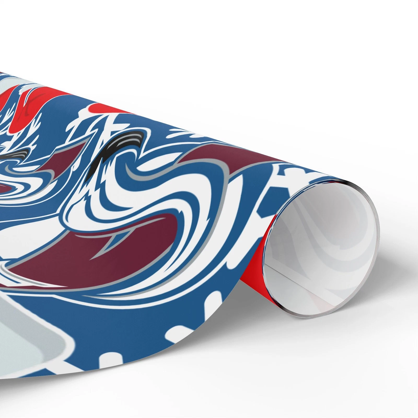 Colorado Avalanche Hockey Christmas Wrapping Paper Holiday Gift