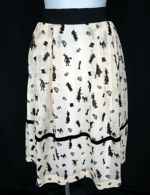 Jane Marple Queen Alice Bell Skirt Chiffon Alice Motif