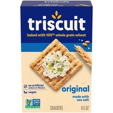  3 pack Triscuit Original Whole Grain Wheat Crackers, Vegan Crackers, 8.5 oz