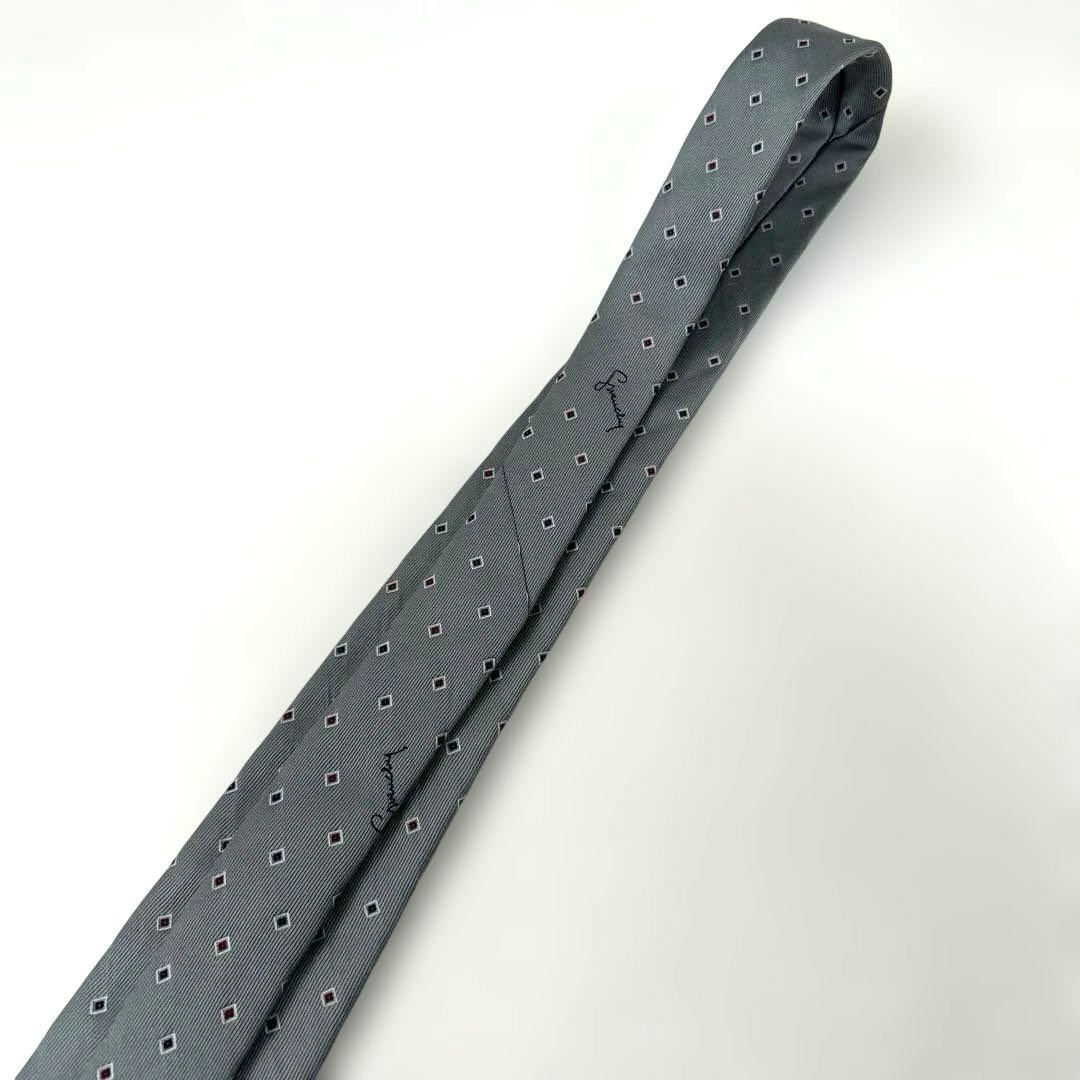 Givenchy Logo Square Pattern Silk Blend Necktie G… - image 4