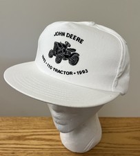 VTG John Deere 1963 1993 110 Garden Tractor Trucker Hat Round Fender USA Made