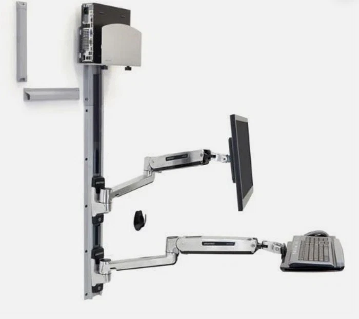 Sistema de montaje en pared Ergotron serie LX con soporte de CPU pequeño - 45-253-026 Foto 3 de 4