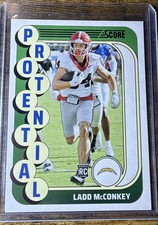 2024 Score - Protential Ladd McConkey #1 (RC)