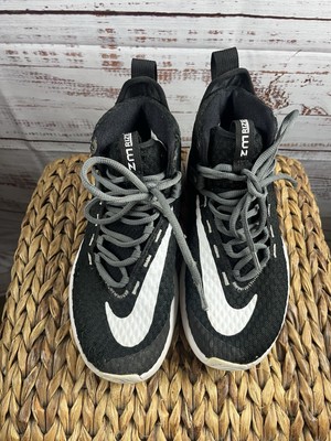 Nike Zoom Rise TB Basketball Shoes Sneakers Mens 6 Black White BQ5468-001