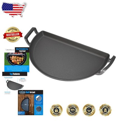 Essential 22'' Cast Iron Searing Griddle - Weber Kettle Grill Accessory