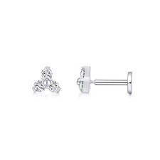 G23 Hypoallergenic 18g Flat Back Stud Earrings  F136 Implant Grade Titanium Pre