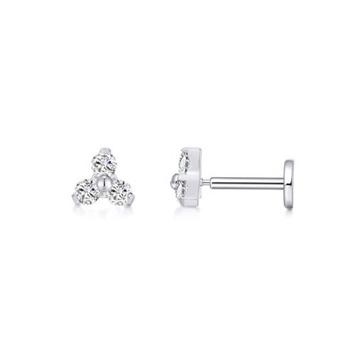 G23 Hypoallergenic 18g Flat Back Stud Earrings | F136 Implant Grade Titanium Pre