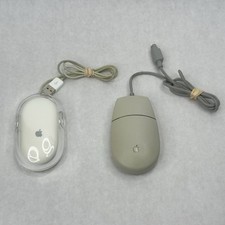 Lot of 2 Vintage Apple Desktop Pro Mouse M5769  Bus Mouse II M2706