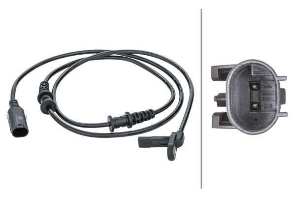 Sensor Raddrehzahl Vorne Hella 6PU 012 679 951 FÜR Mercedes Raddrehzahlsensor-image