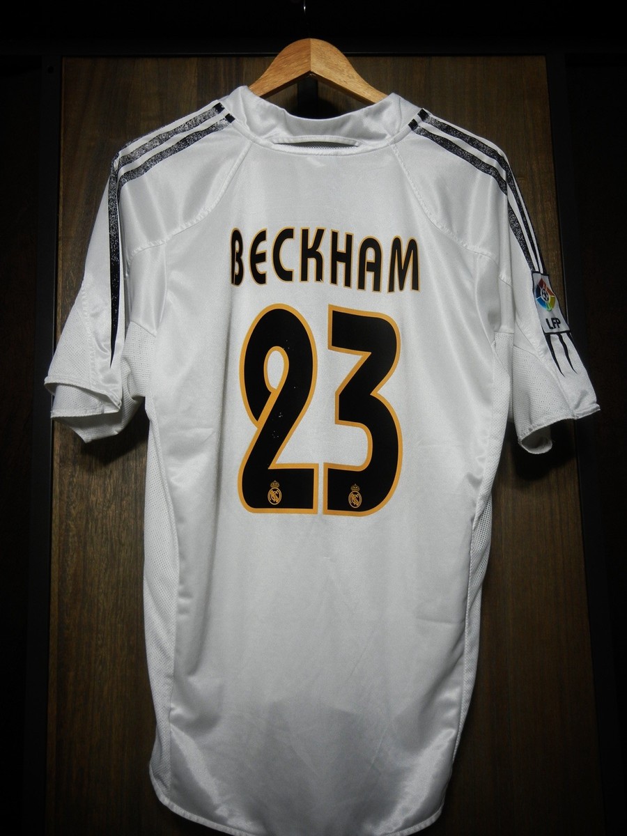 Real Madrid 2004/05 Home Jersey – David Beckham #23 – Medium