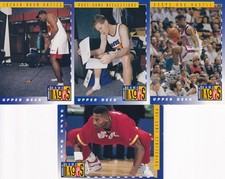1993 UPPER DECK GAME IMAGES 4 CARD LOT.