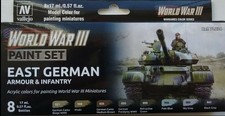 70224 WW3 East German Armour and Infantry Paint Set Vallejo Team Yankee III GF9