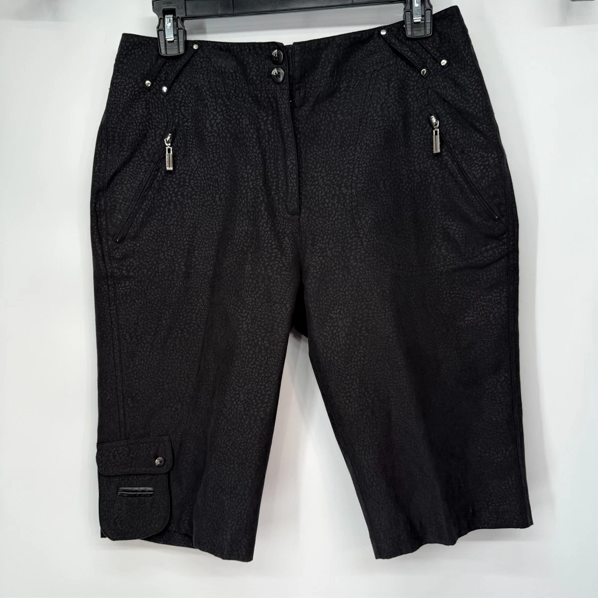 JAMIE SADOCK Womens 10 Capri Shorts Cargo Zippers Pockets