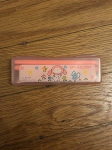 Vintage Sanrio pink MY MELODY 1976 TRAVEL TOOTHBRUSH TOOTH PASTE