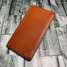Pre-Owned LOUIS VUITTON Epi Brown Leather Bifold Long Wallet