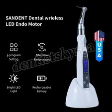 Dental Wireless LED Endo Motor 16:1 Contra Angle Root Canal Treatment Endodontic