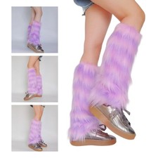 Faux Furs Leg Warmer Winter Warm Furs Boot Cuffs Cover,Party Costumes Shoe Cover