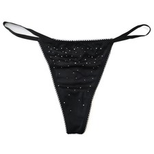 VICTORIA'S SECRET Dream Angels Crystal Shimmer Smooth Thong V-String Panty M