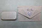 US Military WW2 1945 Medical First Aid Kit Canvas Pouch Carlisle Bandage JB1