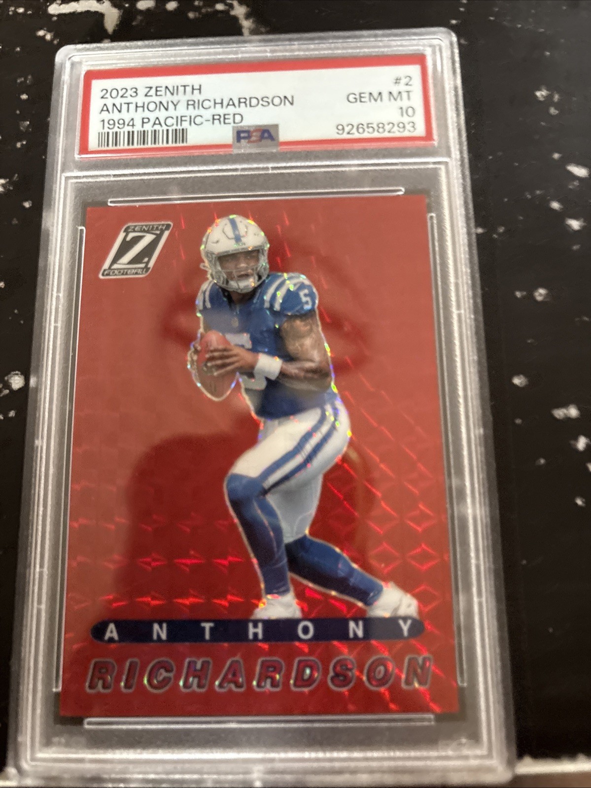 2023 Panini Zenith - 1994 Pacific Anthony Richardson #2 Red (RC)