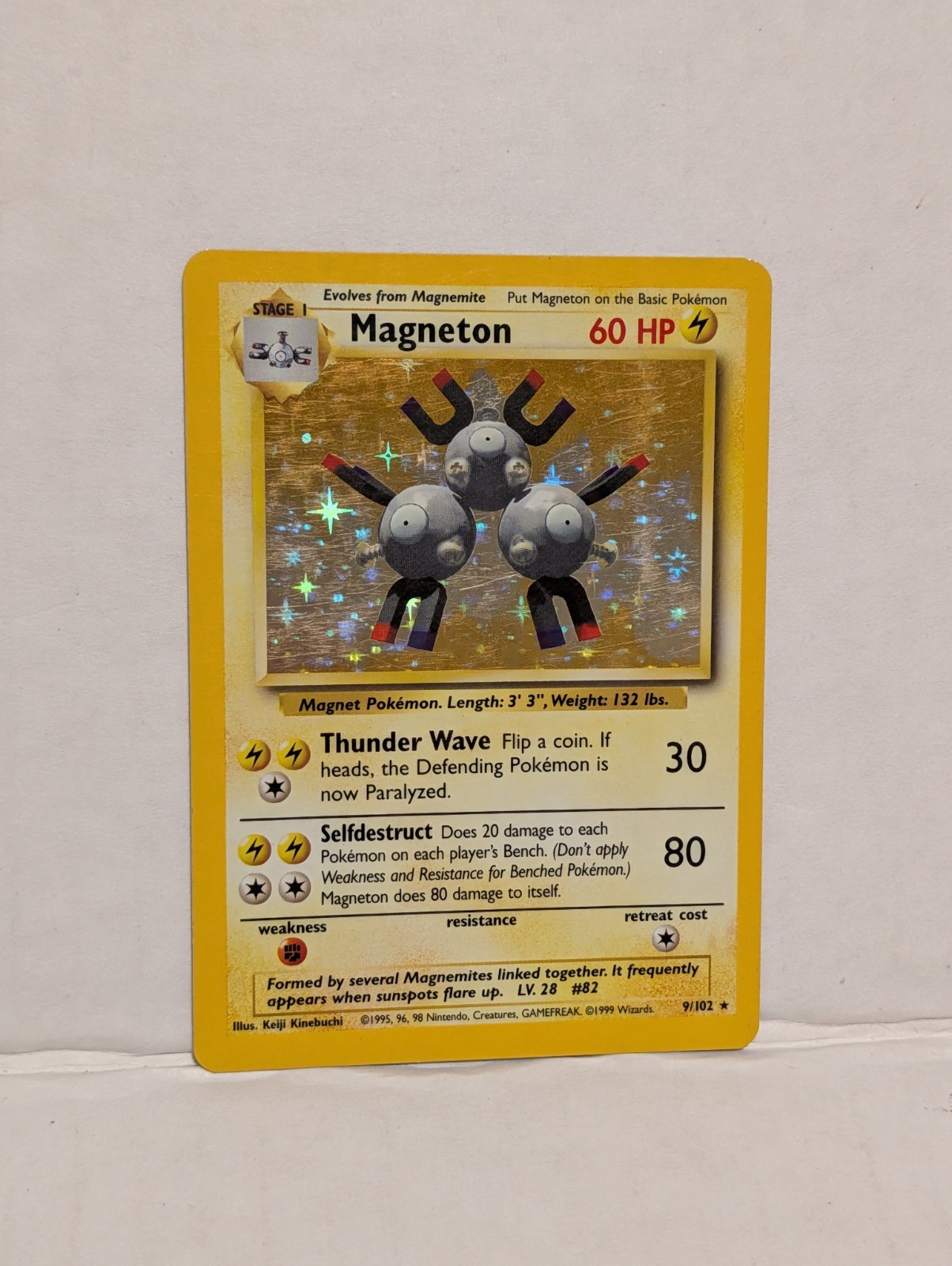 1999 Magneton Nintendo Pokemon Trading Card Game Base Set Holo Card 9/102