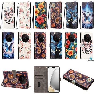 Hülle für ZTE Blade A76 A36 A56 A75 A35 A73 A34 Lackiert Wallet Case Handyhülle