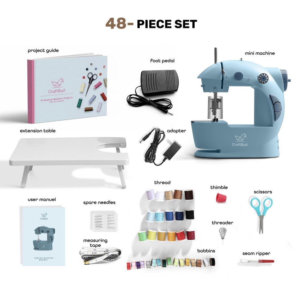 CraftBud Mini Sewing Machine for Beginners, Adults and Kids Sewing