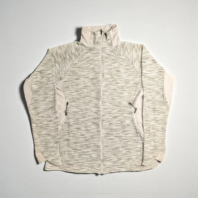Columbia Vintage Full Zip Technical Jacke Mit Stehkragen Beige Größe S/M - Bild 1 von 4