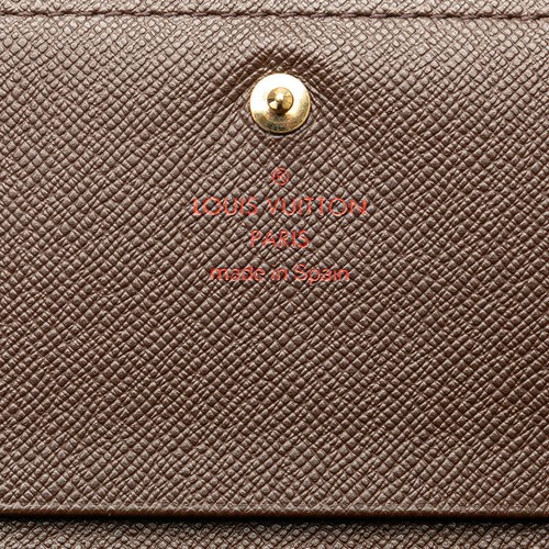 LOUIS VUITTON Damier Tresol Bifold Wallet N61736 Women 【Used】 - Picture 10 of 12