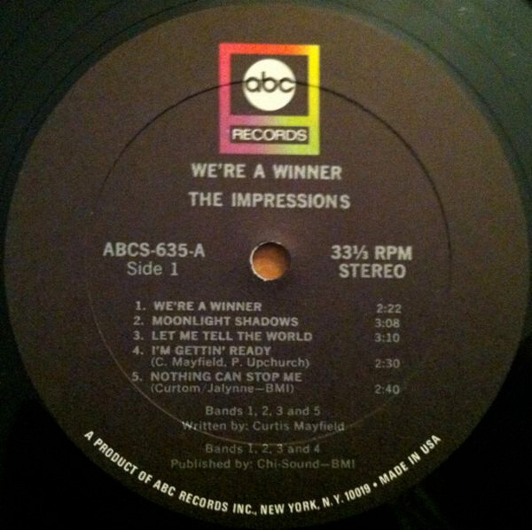 The Impressions - We're A Winner (LP, Album) | eBay