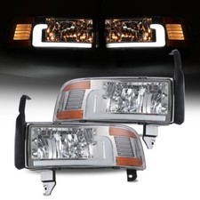 For 1994-2001 Dodge Ram 1500 2500 3500 Led Drl Headlights Replacement Leftright