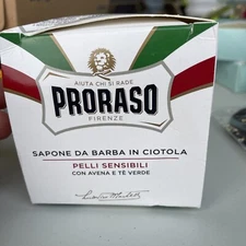 Proraso Shaving Soap in a Bowl, White