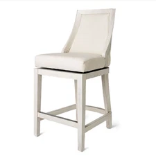 Maven Lane Vienna Swivel Counter Height Stool 26"H, White Oak Finish (Open Box)