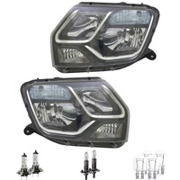 Scheinwerfer Set Rechts & Links H1/H7/W21/5W FüR Dacia Duster Inkl. Lampen