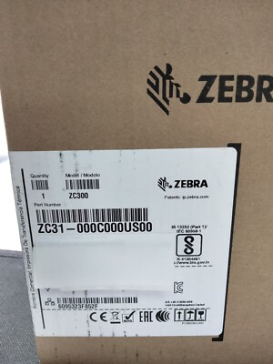 ZEBRA ZC31-000C000US00 SINGLE SIDE CARD PRINTER-BRAND NEW