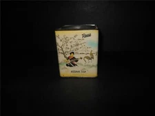 RARE VINTAGE REESE IMPORTED ASSAM TEA GEISHA GIRL ART TIN