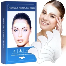Forehead Anti Wrinkle Patches 12pcs - Hydrolyzed Collagen And Vitamin E