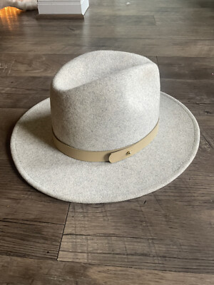 Lack Of Color White Wool Fedora with Tan Band Cream Rancher - Wool Felt Fedora Hat | Lack of Color [US] main image 4