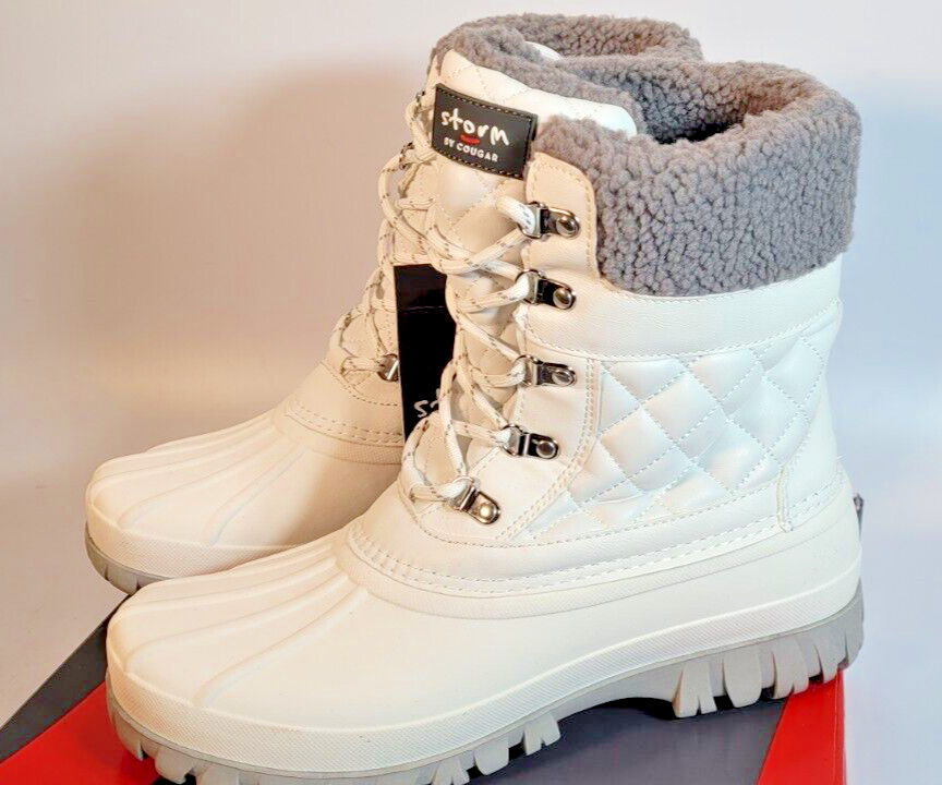 Storm By Cougar Creek Quilt Snow Boot white size 12W