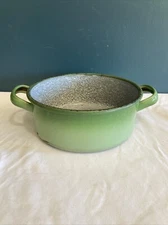 Vintage Austrian kitchen Smaragd enamel pot antique tableware Green