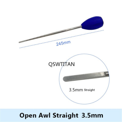 Open Awl Elastic Nail bone cone Orthopedic Instruments Straight Curved Sharp
