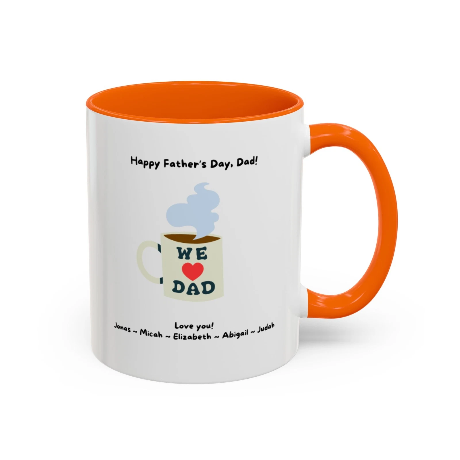 Fully customizable coffee mug for Dad/Grandpa; Father’s Day