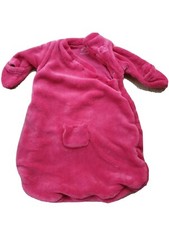 Wintersack für Babyschale Wippe Noukies kuschelig pink mit Handschuhe 
