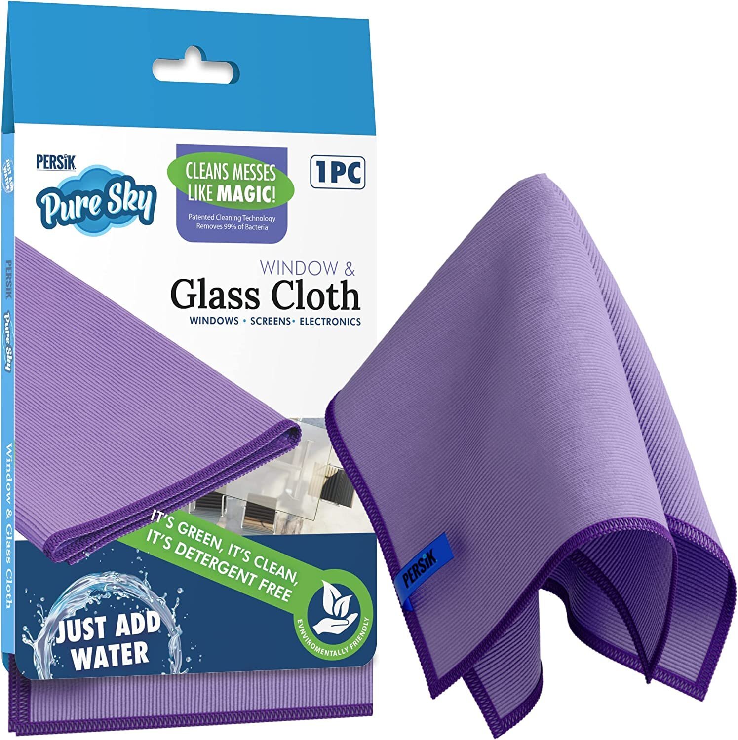 Pure-Sky Car Window Glass Cleaning Cloth - JustAdd Water No