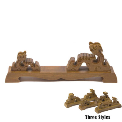 Wood Japanese Samurai Sword Stand Holder Katana Tatno Rack Dragon Shape S/L